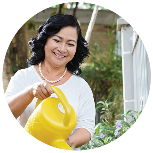 Woman gardening